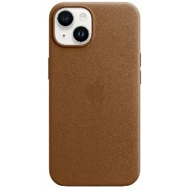 Чехол iPhone 14 Leather Case, Umber, коричневый